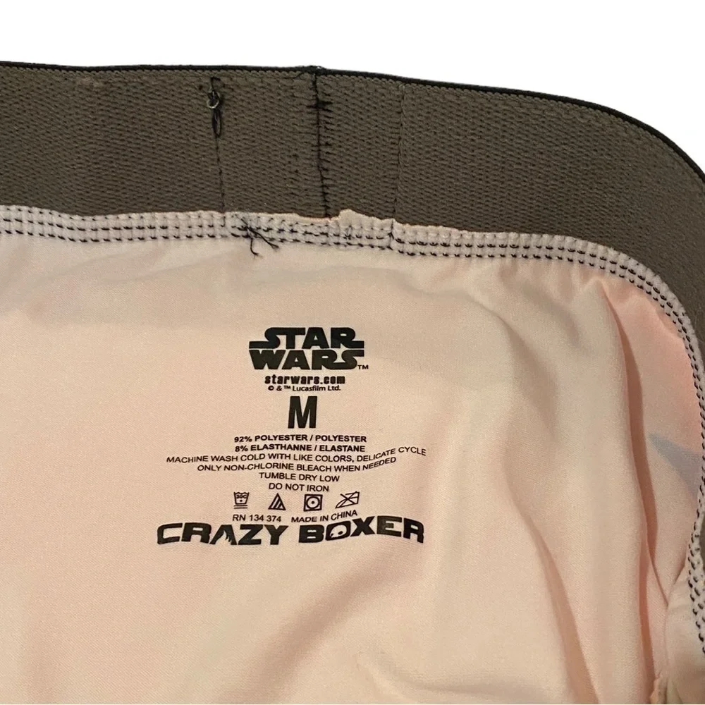 CRAZY BOXER The Mandalorian Sunset Boxer Brief Underwear sz Medium Orange Yellow